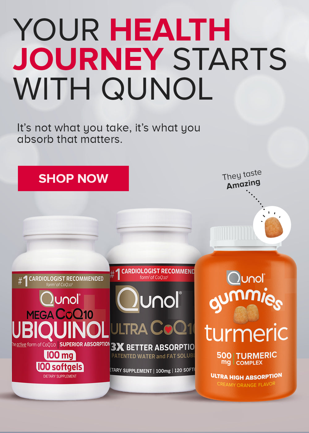 Your health journey starts with Qunol: Shop Now