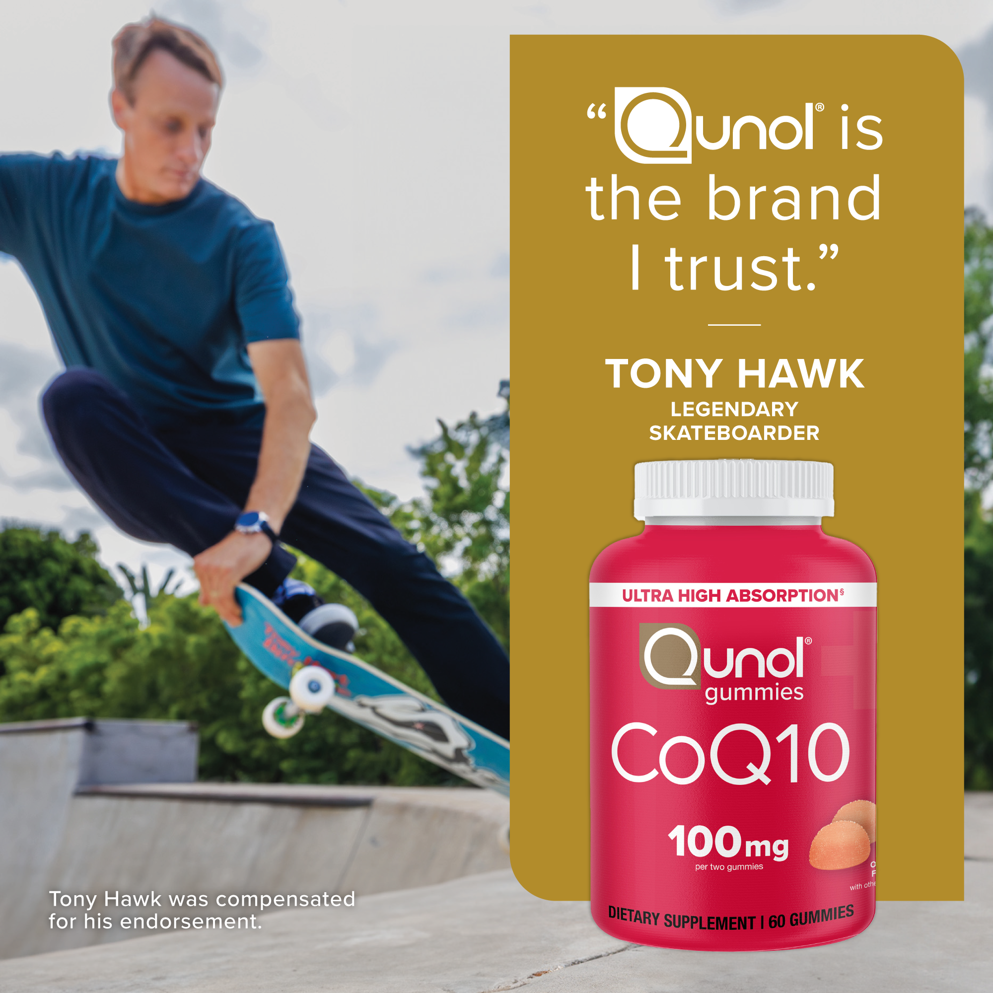 CoQ10 Gummies, 100mg, Rich Orange Flavor