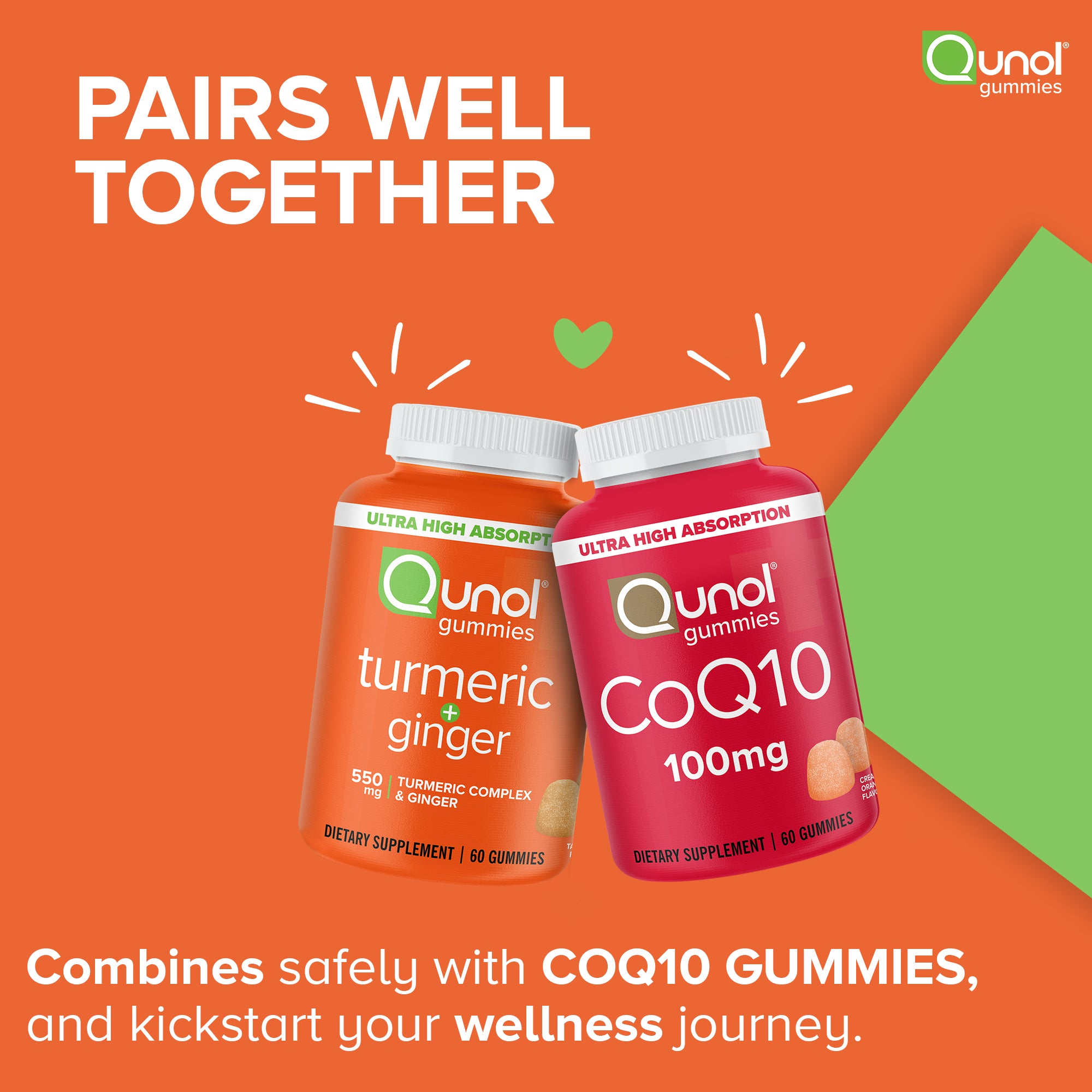 Pairs well together: Turmeric Ginger and CoQ10