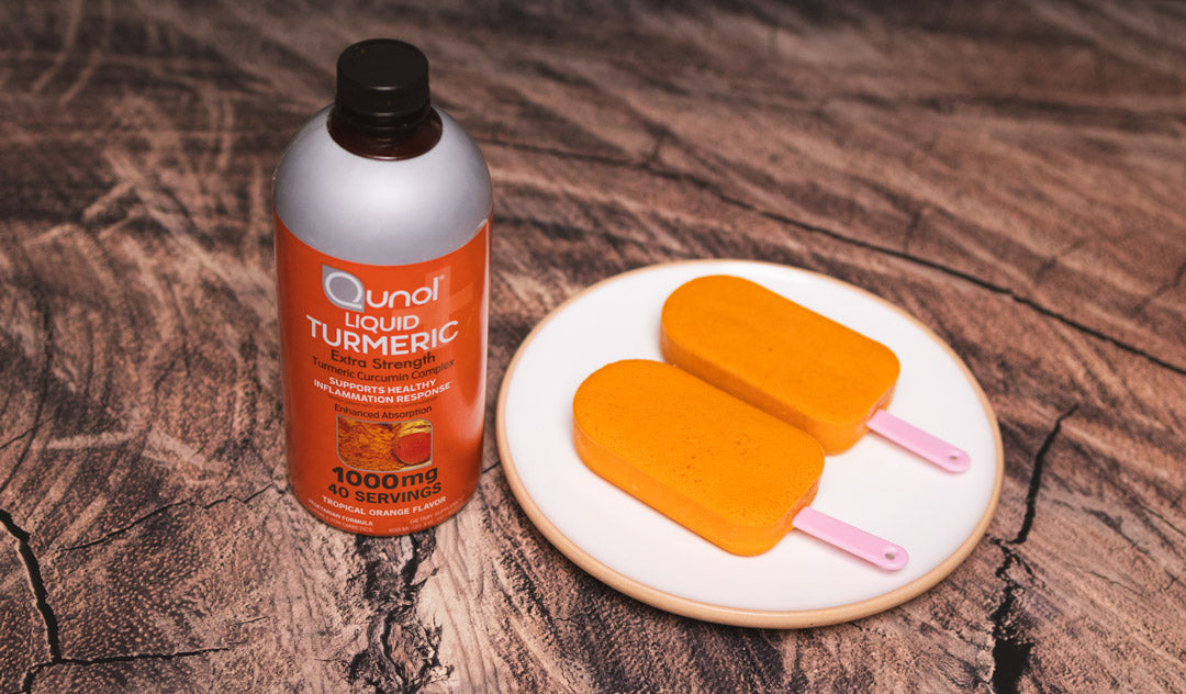 Qunol® Turmeric Strawberry Popsicles