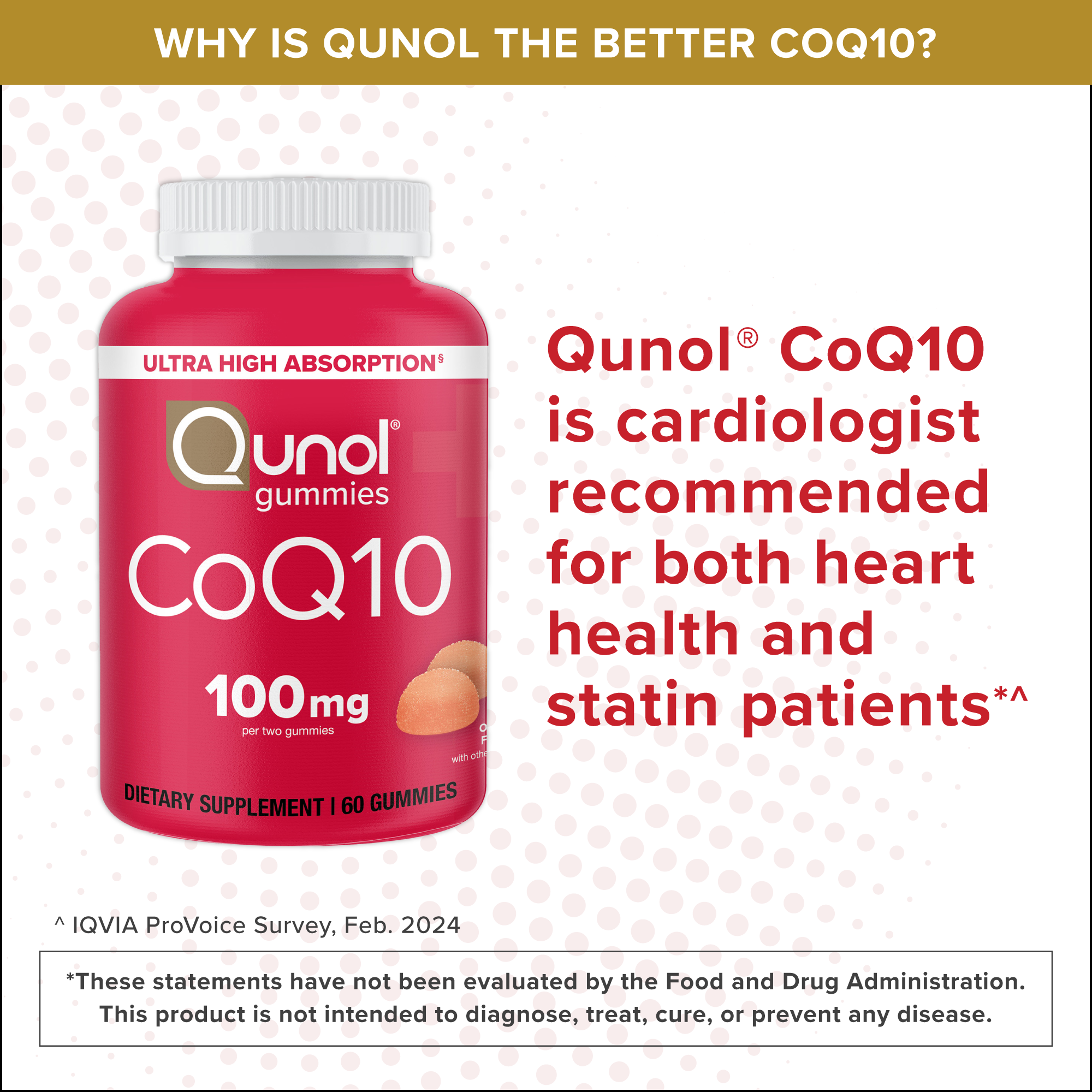 CoQ10 Gummies, 100mg, Rich Orange Flavor