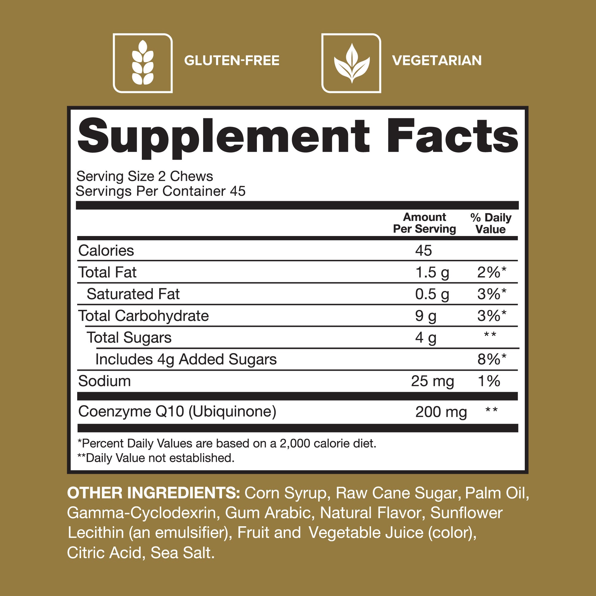 CoQ10 Citrate Chews