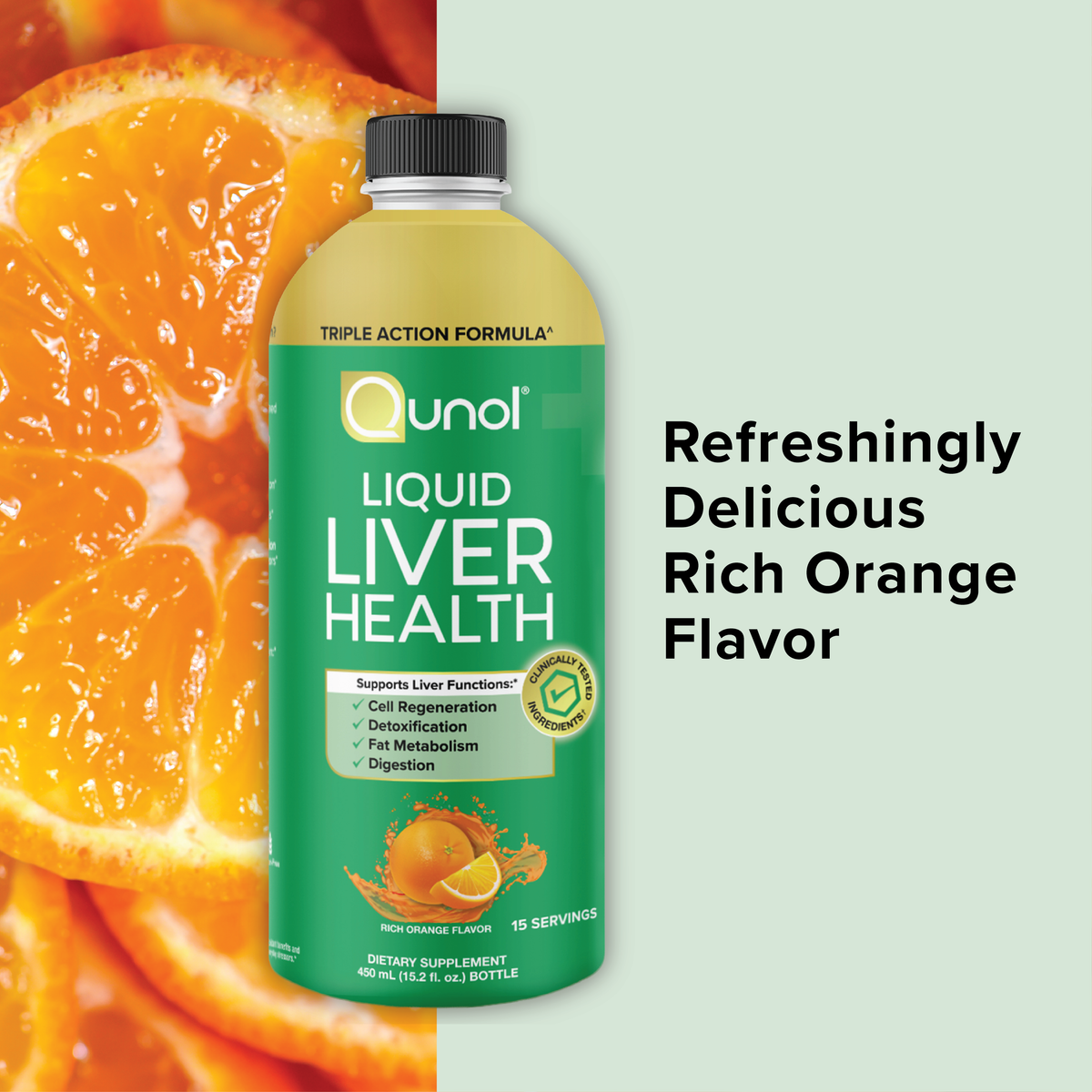 Liquid Liver Health Supplement, Triple Action Formula, Milk Thistle Turmeric and Vitamin D