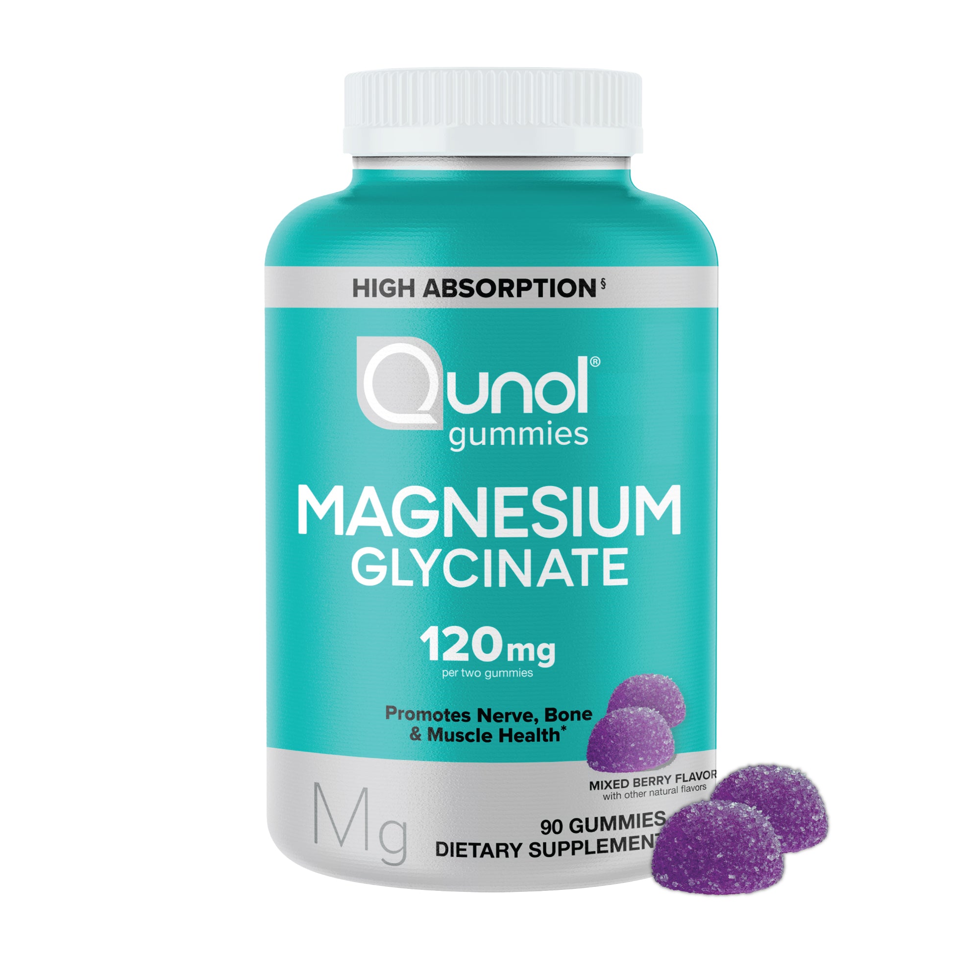Magnesium Glycinate Gummies, 120mg