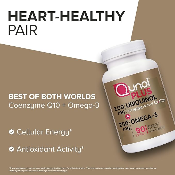 Plus Ubiquinol + Omega-3, 200mg + 250 mg