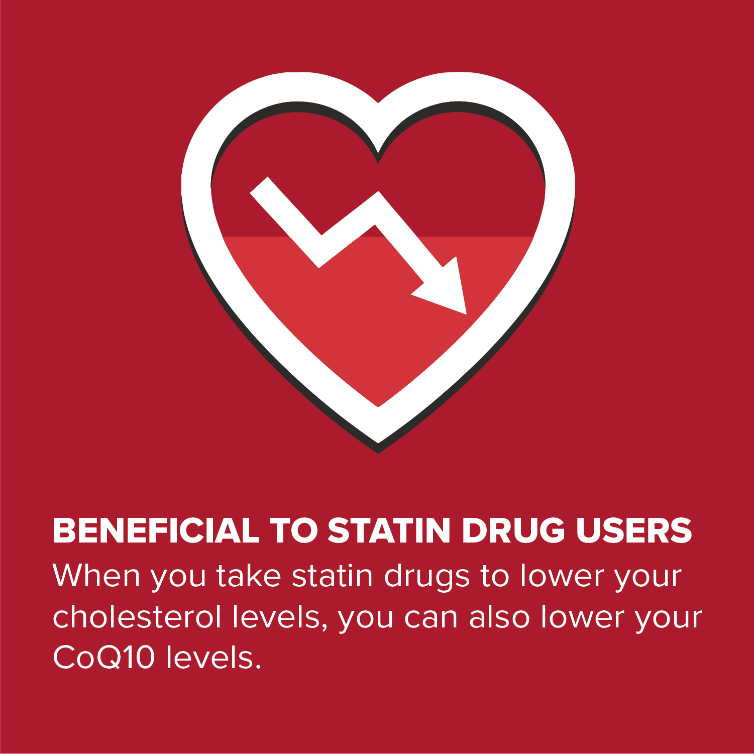 Beneficial to statin drug users